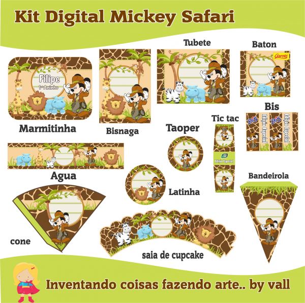 Kit Digital Mickey Safari