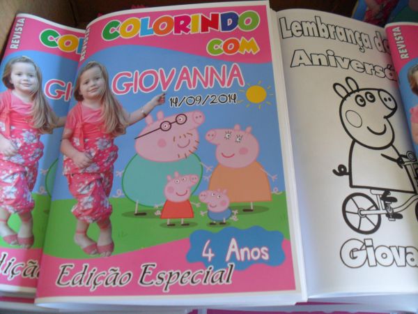 REVISTINHA PARA COLORIR PEPPA PIG